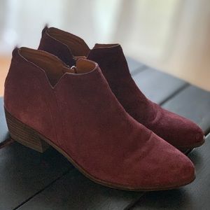 Franco Sarto suede booties